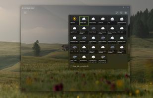Play with weather in Screensaver mode