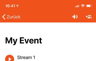 Listener Screen on iPhone