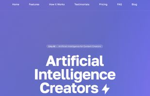 Artificial Intelligence for Content Creators Home Page