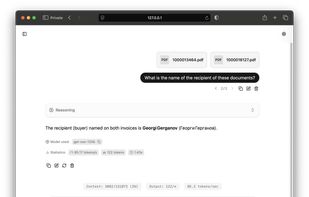 Attach one or multiple PDFs to your conversation. By default, the contents of the PDFs will be converted to RAW text, excluding any visuals.