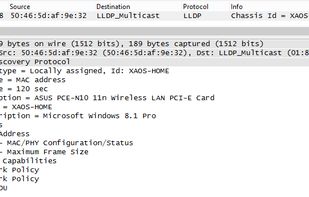 LLDP beacon screenshot 1