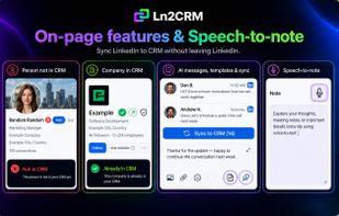 On-page badges, Speech-to-note, Message sync, AI follow-ups