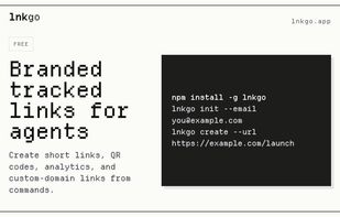 Branded tracked links for Agents