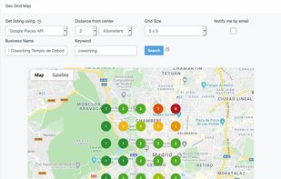 Your rankings directly in google maps
