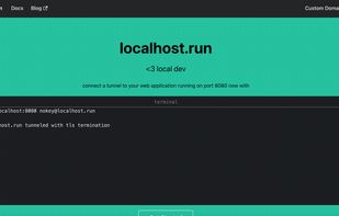 localhost.run screenshot 1