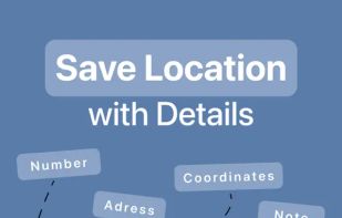 Save locations with useful details like address, notes, and contact info. Keep more than just a pin.