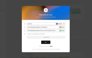 Bring all your wallets together. EVM, non-EVM, doesnt matter. 15 of the most widely used chains indexed in real time.