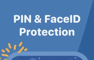 Protect your private thoughts with PIN and Face ID. Keep your diary safe and only for you.