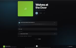 Send unreleased music as a private link that plays in the browser. The recipient gets the version you chose, the lyrics, voice notes and writer credits on one page, and you can see who actually listened.