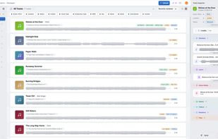 A catalogue that understands music rather than files. Filter by tempo, key, mood, genre, instruments, vocal type or who worked on it, with every version of a song grouped under one title.