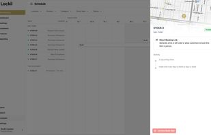 The Lockii item details page with a full item history and GPS tracking