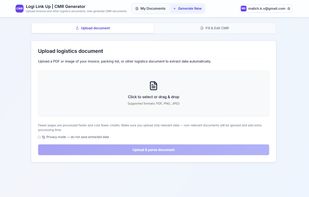 Upload form