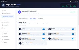 Login AlertX App Alert Events