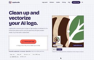 Upload a logo and get a free watermarked preview