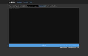 Main page - dark mode