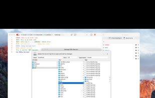 Browsing remote linux server over SSH to select the log file to view