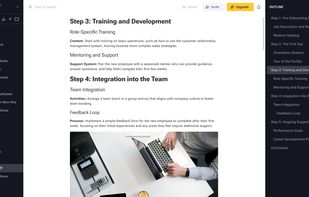 Create large documents with easy navigation
