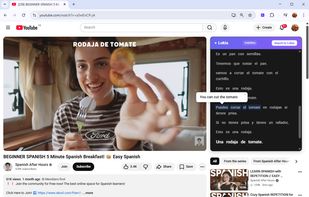 Translate subtitles on Youtube with the extension