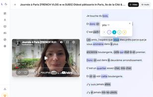 Watch and translate Youtube subtitles in your target language