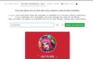 Lol name checker