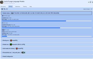 LoLLMS Web UI screenshot 2