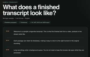 Longscribe screenshot 1