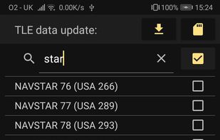 View list statelite could be track and choose