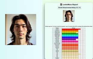 LooksMaxx Report screenshot 2