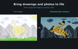 Turning a hand-drawn picture into an animated scene