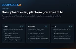 Loopcast.io screenshot 2