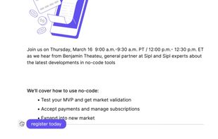 Drag and drop editing