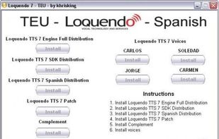 Loquendo TTS screenshot 1