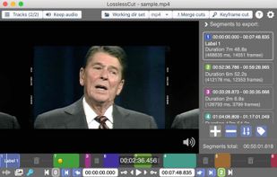 LosslessCut screenshot 1