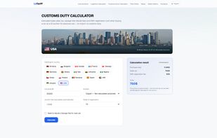 Customs duty calculator — estimate import taxes and fees for 15+ countries
