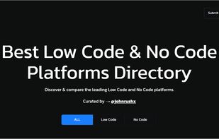 Best Low Code & No Code Platforms Directory.
Member of marsx.dev family
Got a question or wanna say hi?
I’m on Twitter: @johnrushx
