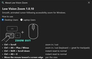 Works on desktops and laptops.