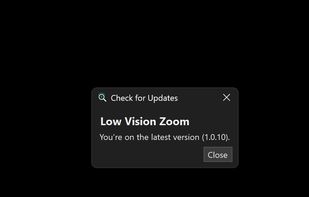Privacy focused - only checks for new versions.