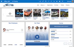 LS Intranet screenshot 1