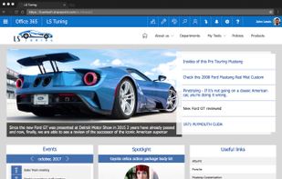 LS Intranet screenshot 1