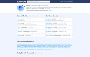 LuaRocks screenshot 1