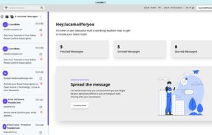 LucaMail screenshot 1