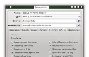 luckyBackup screenshot 3