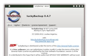 luckyBackup screenshot 1