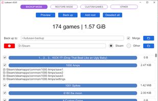 Ludusavi screenshot 1