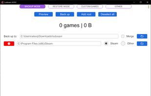 Ludusavi screenshot 1