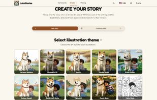 Create story: illustration theme selection