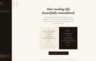 Free to start, no account needed. Upgrade for PDF export, Notion export and automatic KOReader WiFi sync.