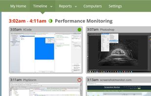 Screenshots taken as often a every 2 minutes