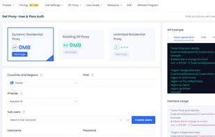 Get Proxy-User & Pass Auth