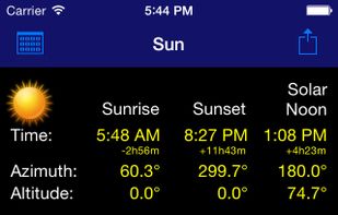 LunaSolCal screenshot 2